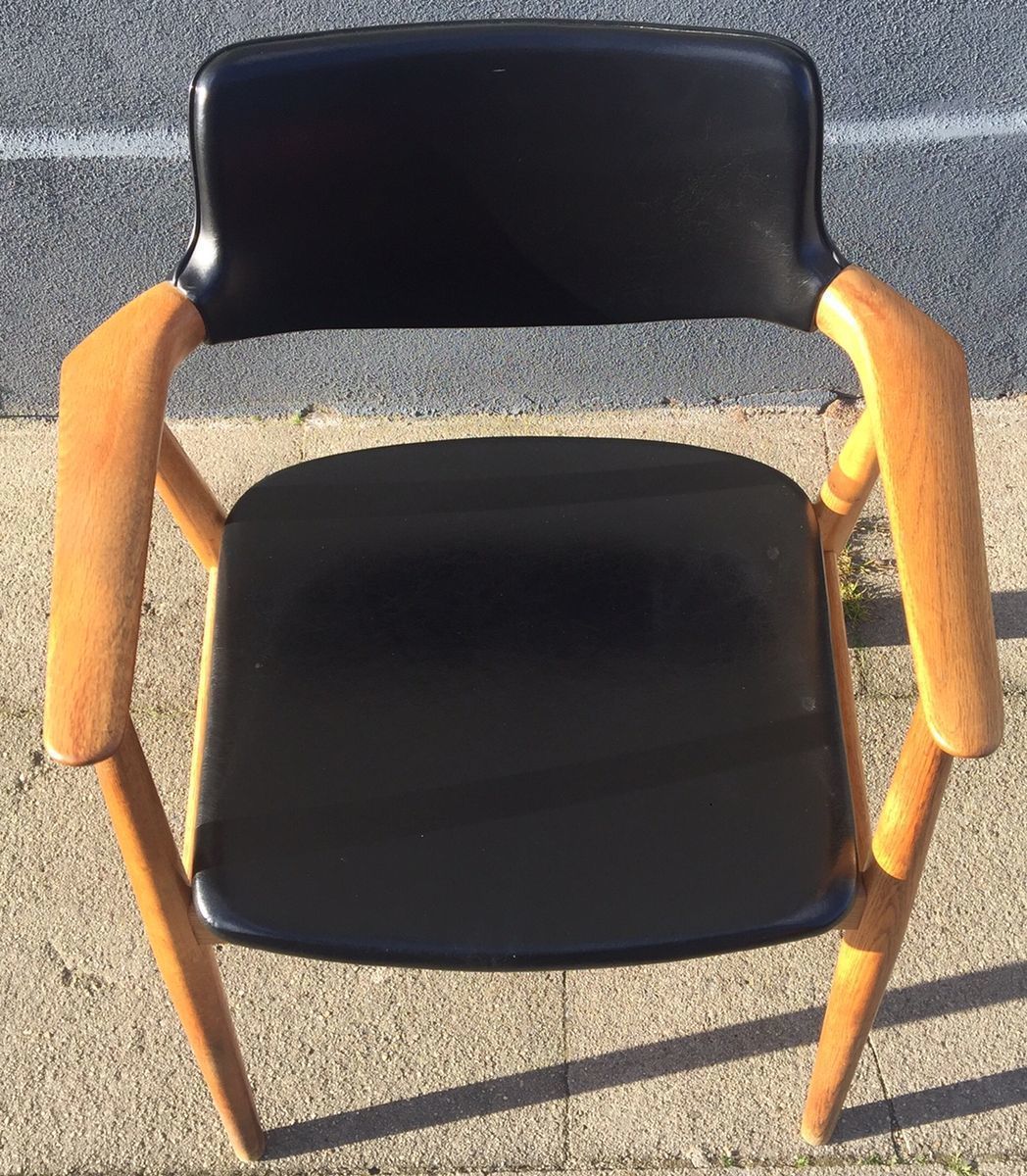 Eiken Fauteuil Van Erik Kirkegaard Voor Høng Stolefabrik, Jaren 1960 photo vinterior