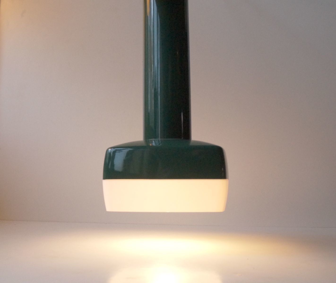 Cubist Pendant Lamp By Bent Karlby For A. Schroder Kemi, 1970s photo for sale
