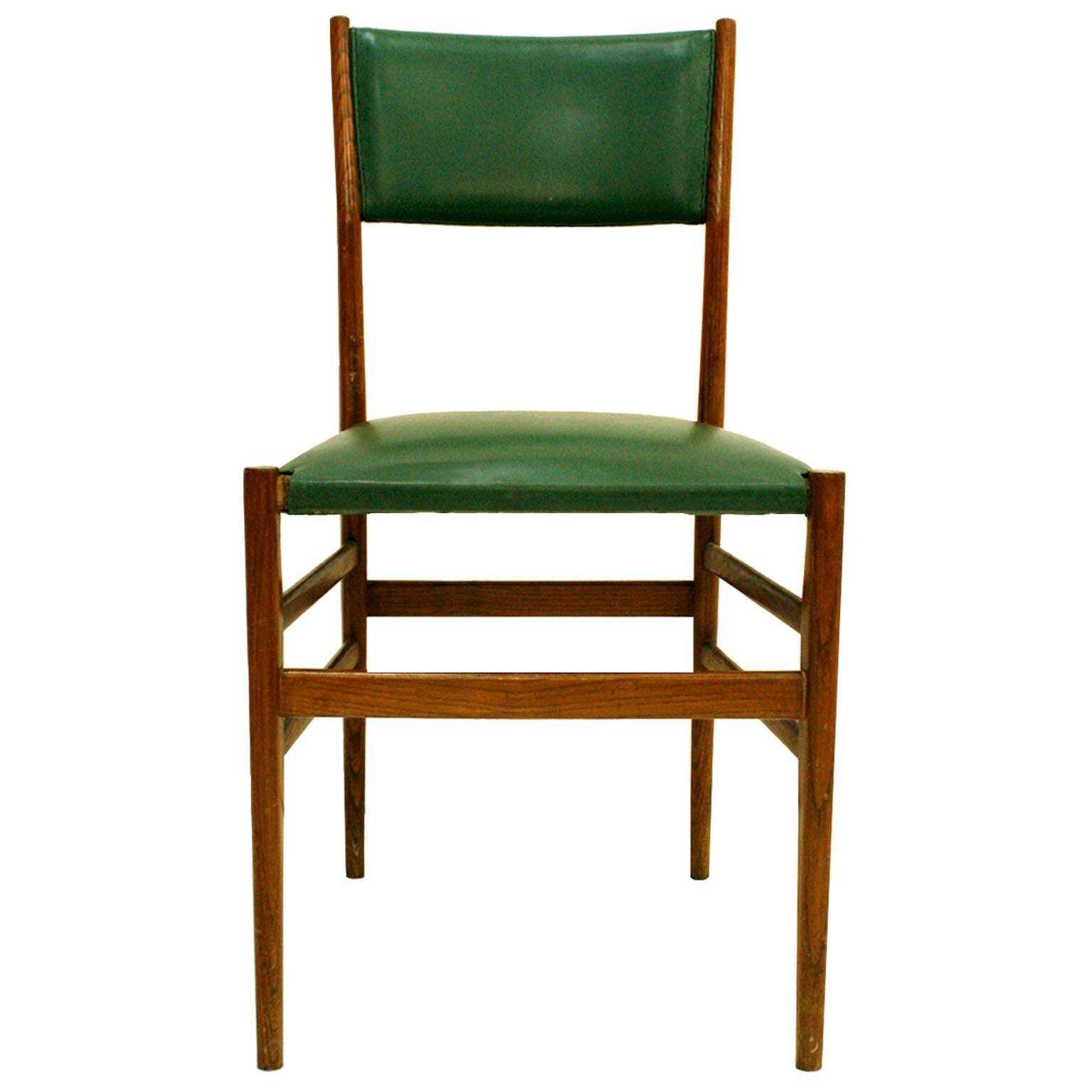 Gio Ponti Mid Century Modern Ashwood "Leggera 646" Italian Chairs, 1950s photo for sale