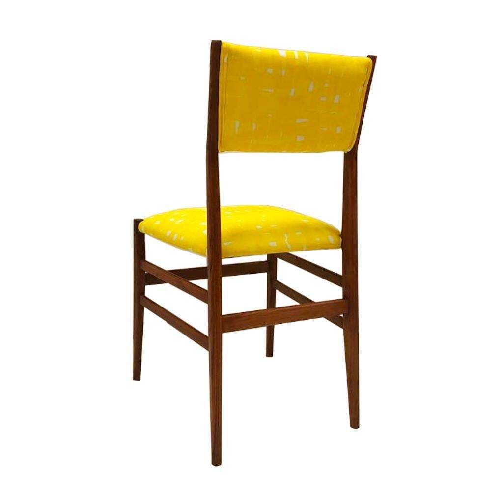 Midcentury Gio Ponti Set Of Four ‘Leggera 646’ Ashwood Italian Chairs, 1951 photo vinterior