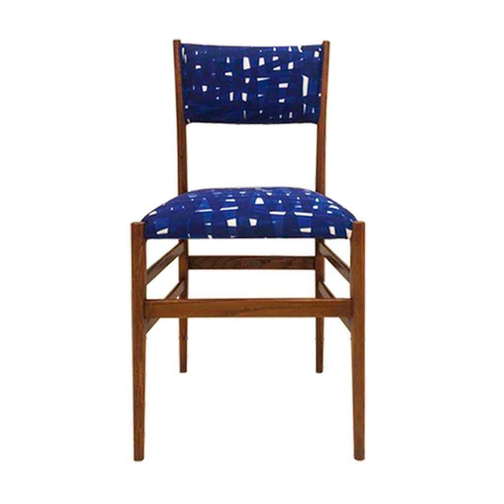 Midcentury Gio Ponti Set Of Four ‘Leggera 646’ Ashwood Italian Chairs, 1951 photo vintage