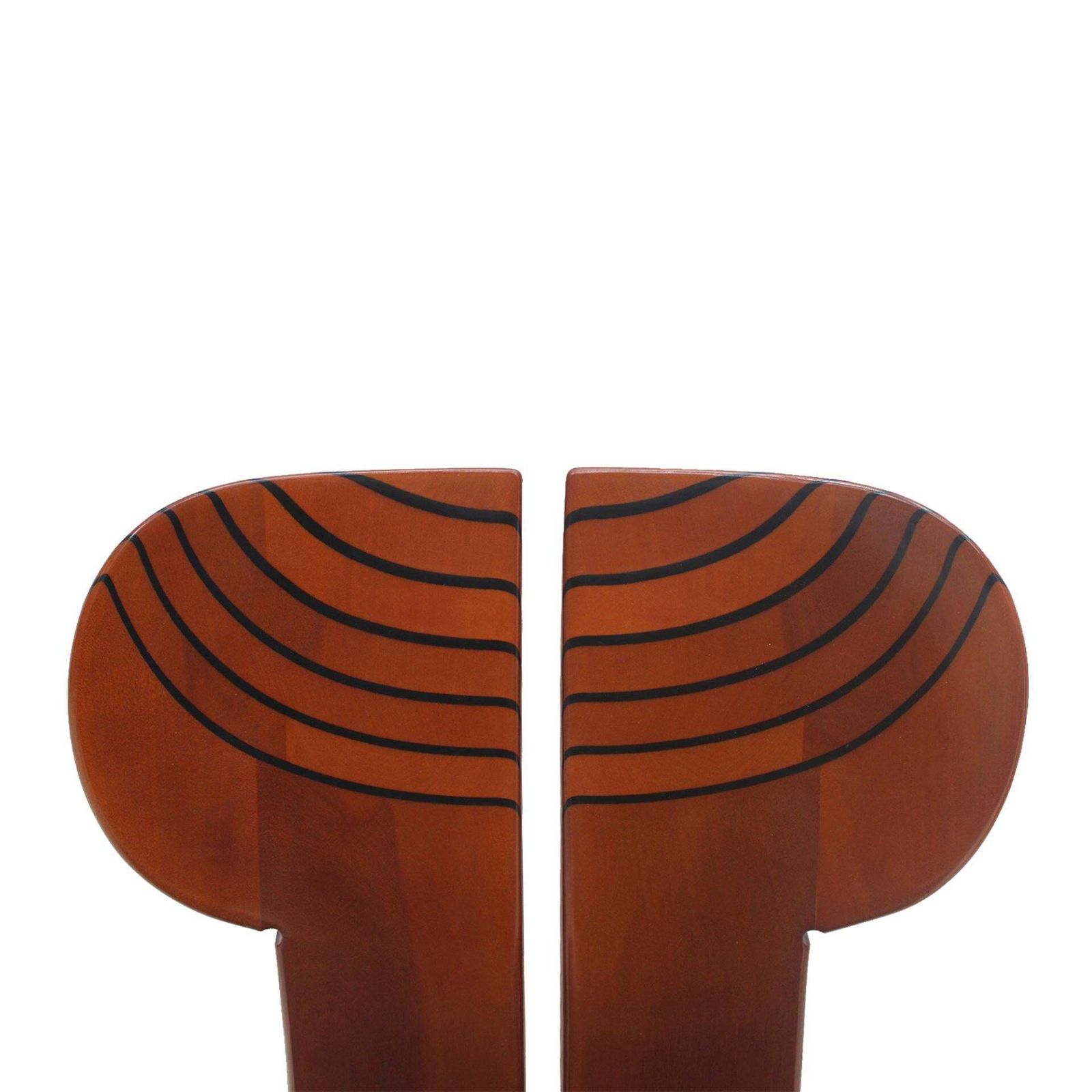 Africa Italian Dining Chairs Designed By Afra & Tobia Scarpa For Maxalto, 70s photo for sale