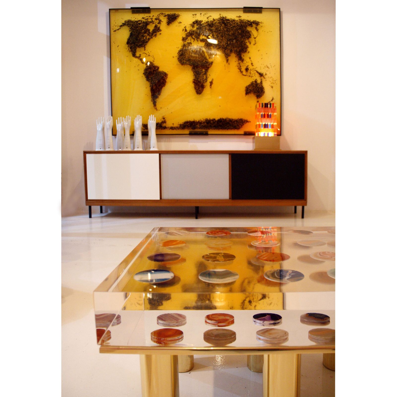 Contemporary Modern Pair Of Italian Coffee Tables Designed By Superego Studio photo buy