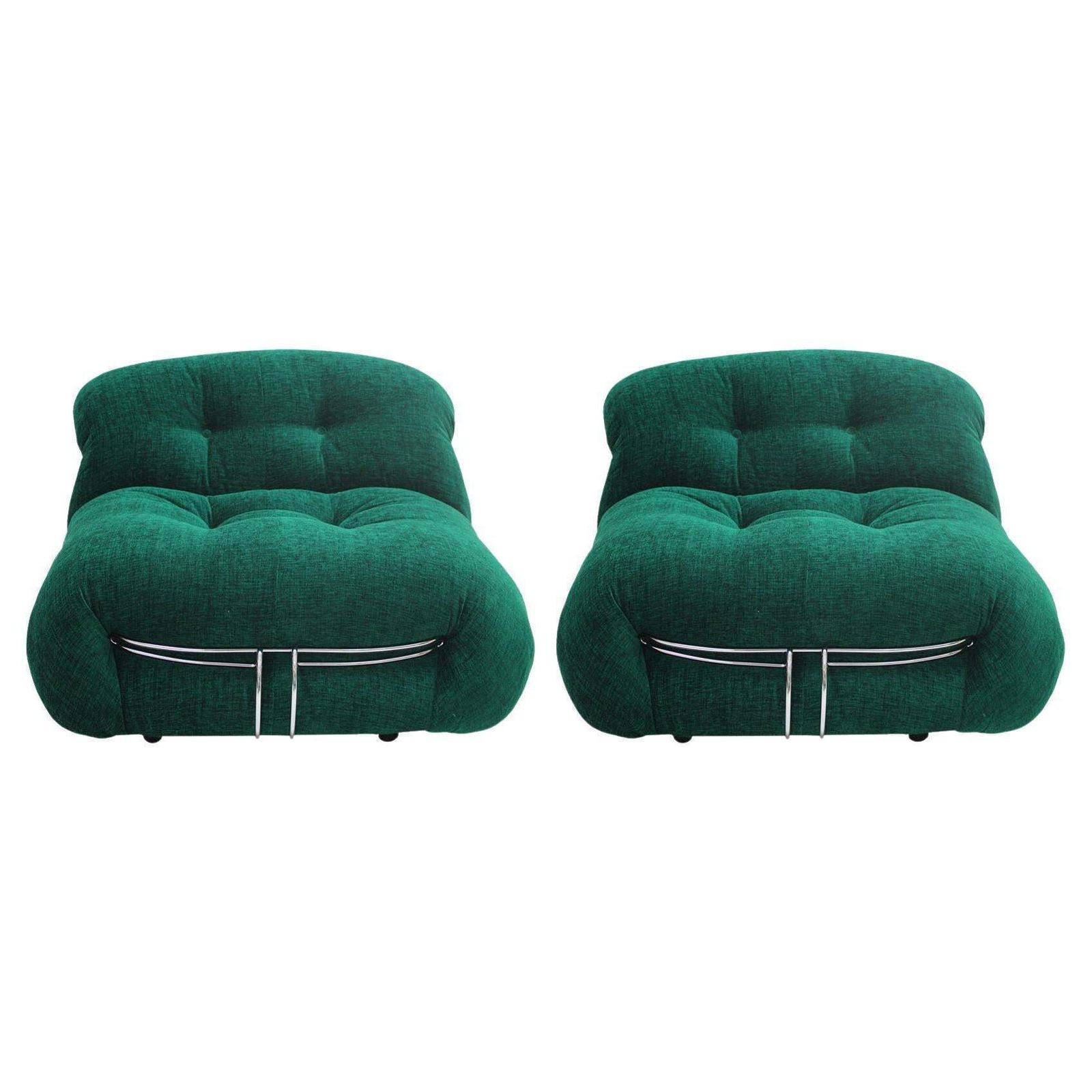 Pair Of "Soriana" Armchairs Designed By Tobia Scarpa Edited By Cassina, 1960s