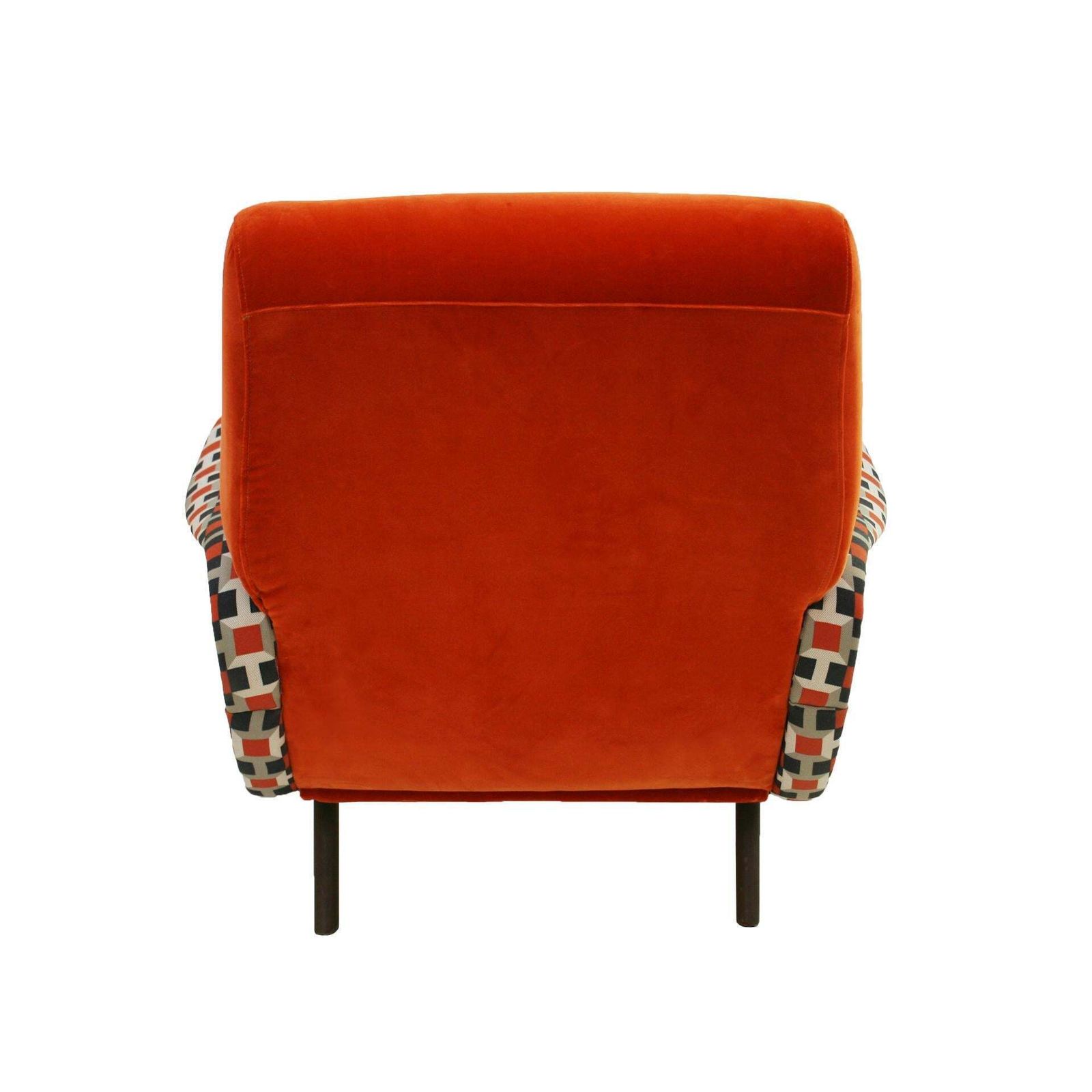 Furniture Lady Marco Zanuso By Arflex Cotton Velvet And Hermes Fabric Italian Armchair photo
