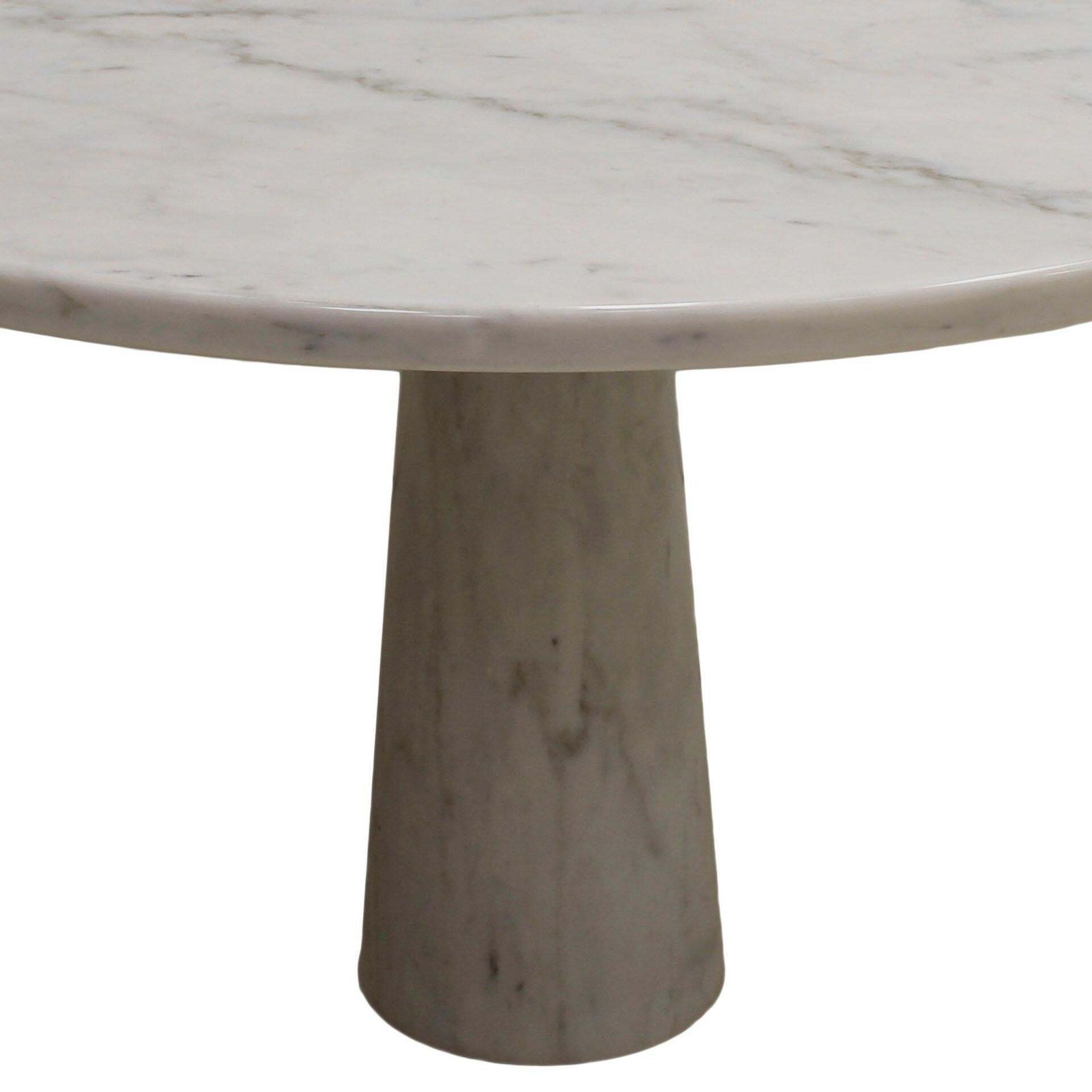 Midcentury Angelo Mangiarotti Round Marble Dining Table, Italy, 1969s photo for sale