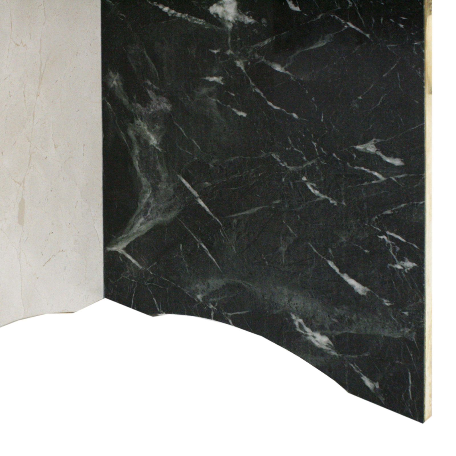 Mid Century Modern Italian By L.A. Studio Circular Marble And Brass Table photo 10993.0