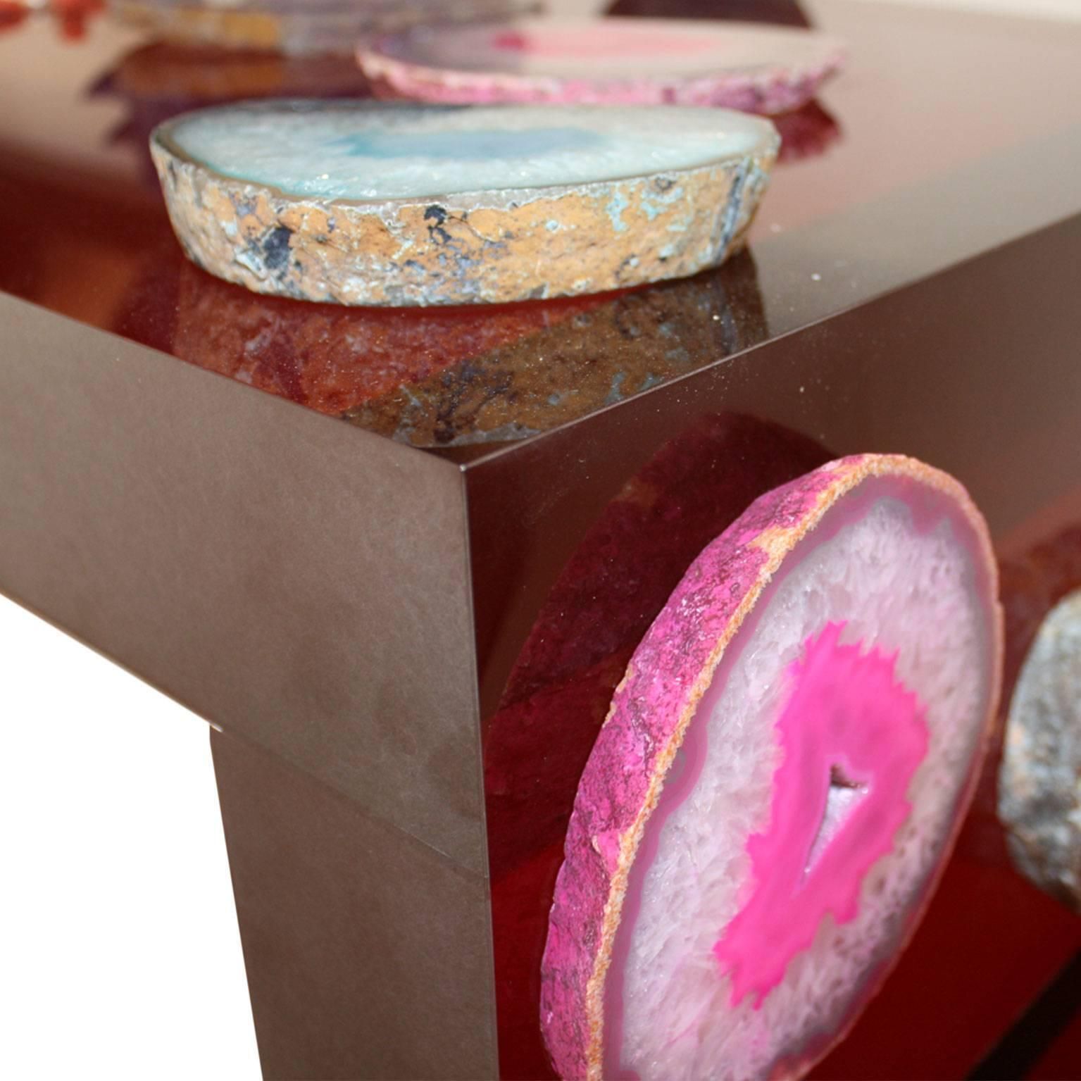 Contemporary Modern Italian Red Console Mod, "Antikythera" Designed By Superego photo buy