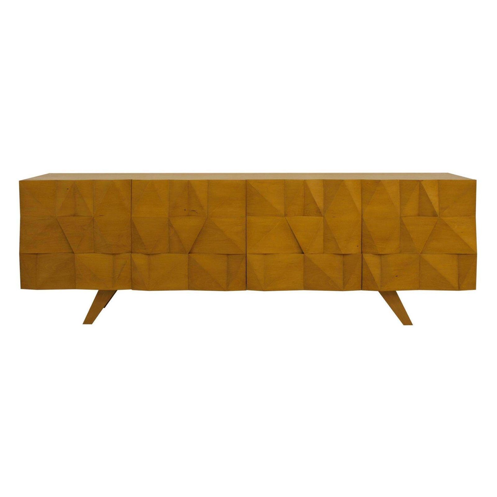 Mid Century Modern Style Solid Wood Italian Sideboard Designed By L.A. Studio