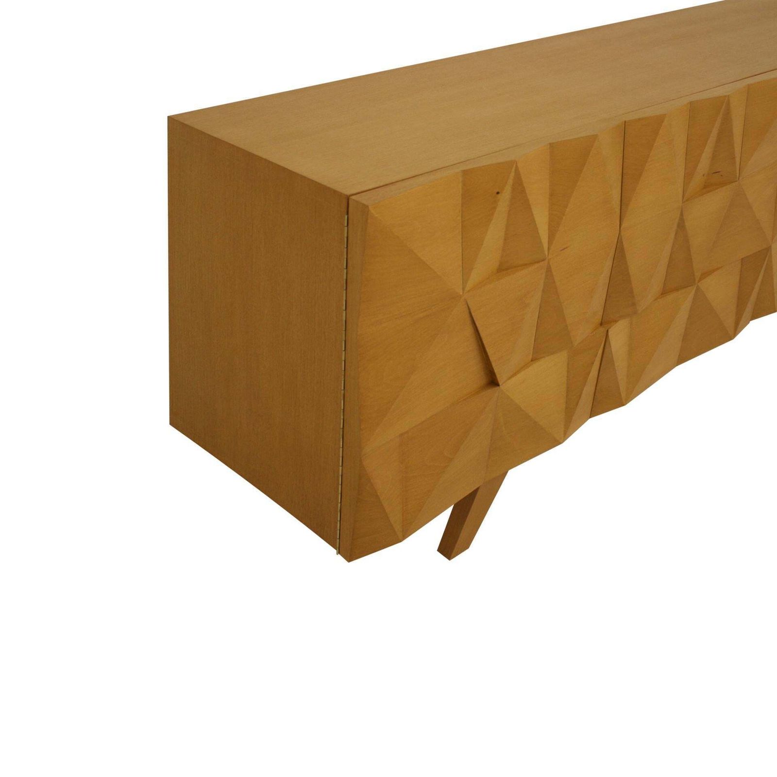 Mid Century Modern Style Solid Wood Italian Sideboard Designed By L.A. Studio photo for sale