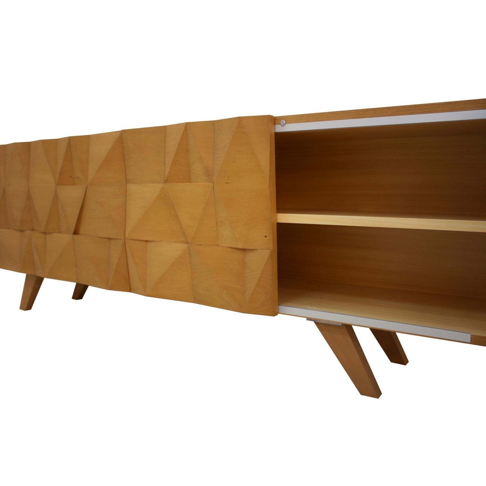 Mid Century Modern Style Solid Wood Italian Sideboard Designed By L.A. Studio photo 8394.0