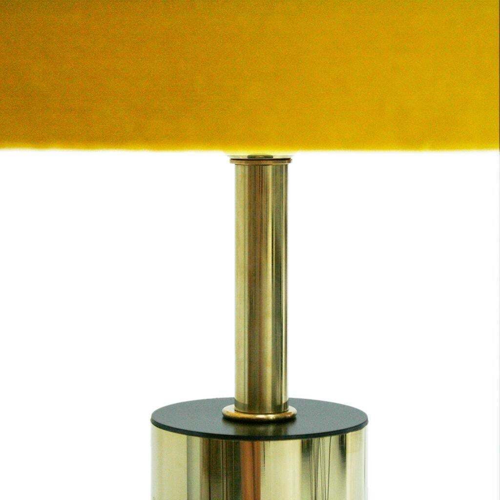 Mid Century Modern Pair Of Sculptural Clear Murano Glassand Brass Table Lamps photo Lighting