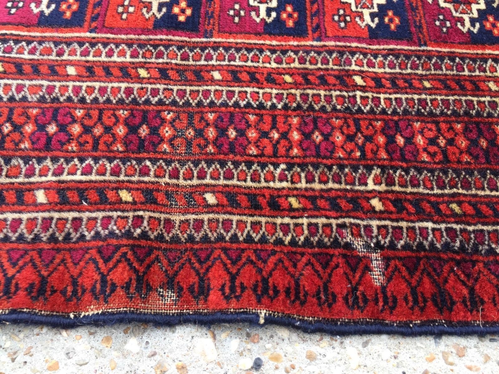 photo furniture Antique Vintage Traditional Turkoman Rug 184x124cm  Oriental Hand Made, Boho