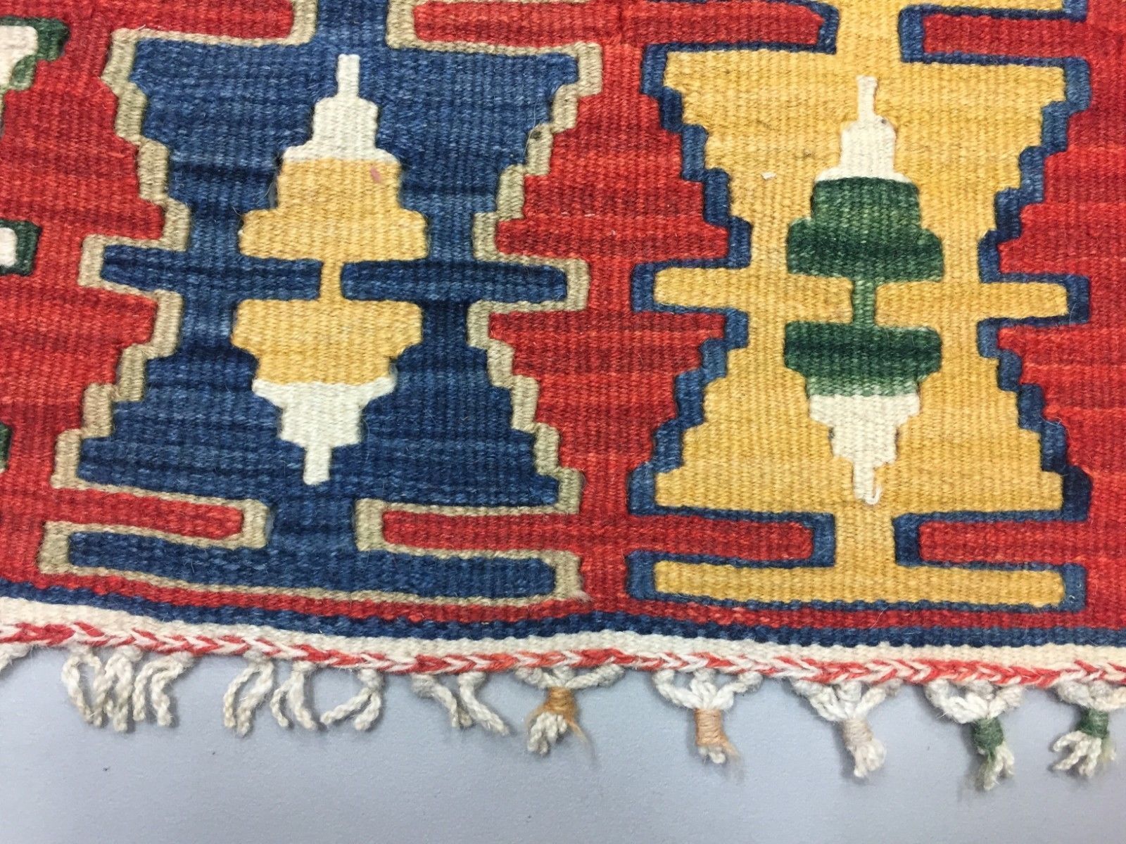 photo for sale Handmade Turkish Kilim Rug 190x116cm Shabby Vintage Wool Country Home Kelim