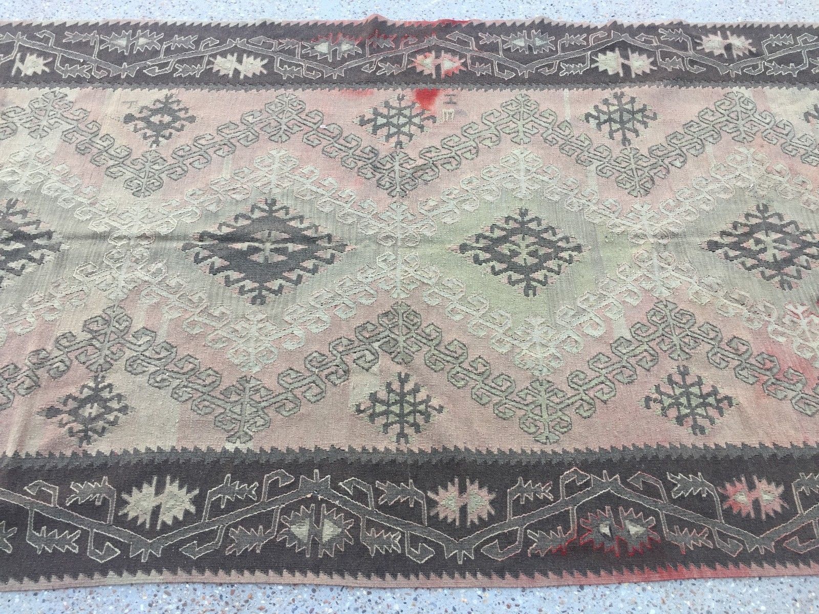 Vintage Turkish Kilim Kelim Rug 270x141cm Shabby Chic Wool, Country Home, Boho photo for sale