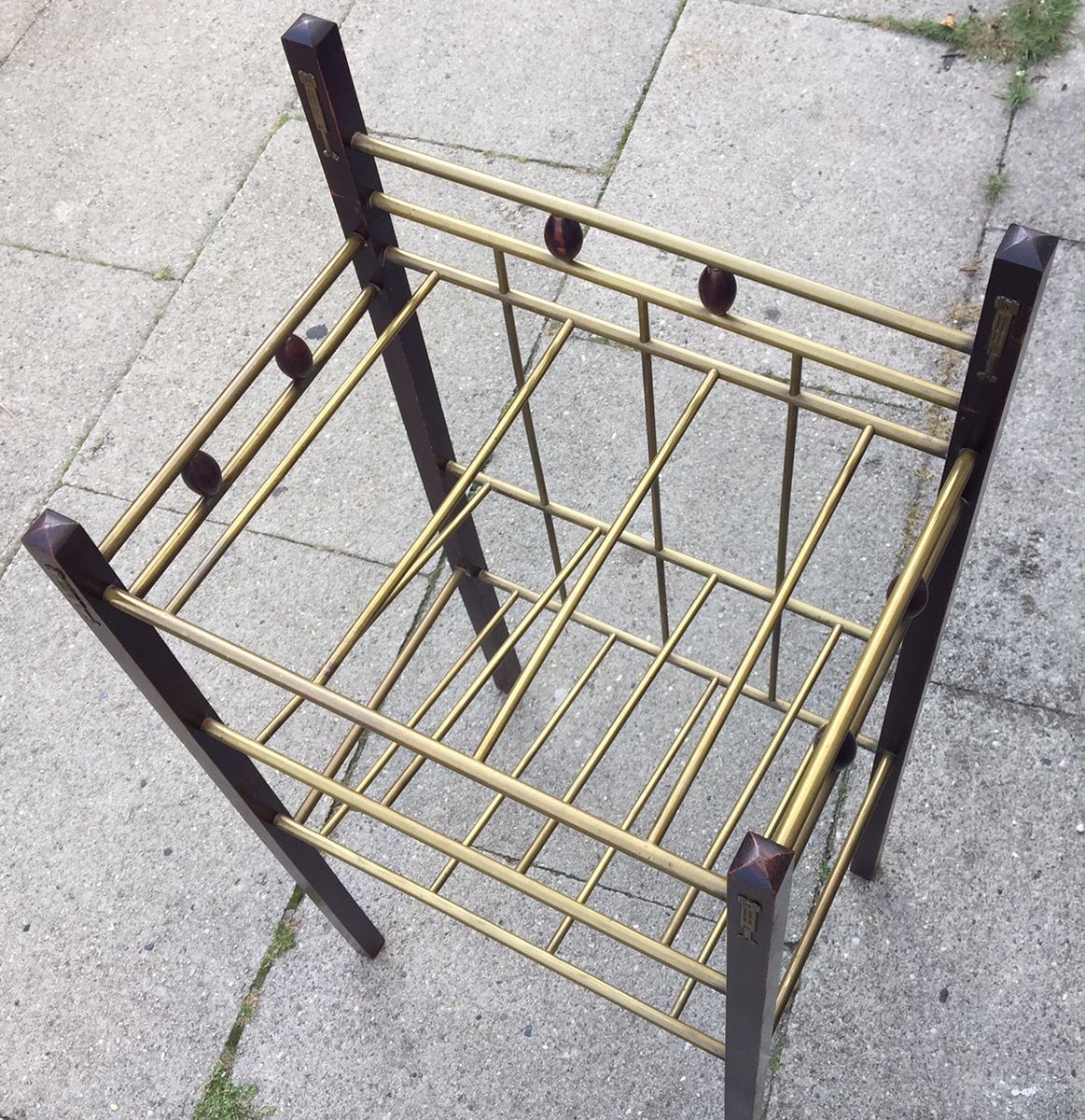 Austrian Art Deco Magazine Rack, 1920s photo 834.0