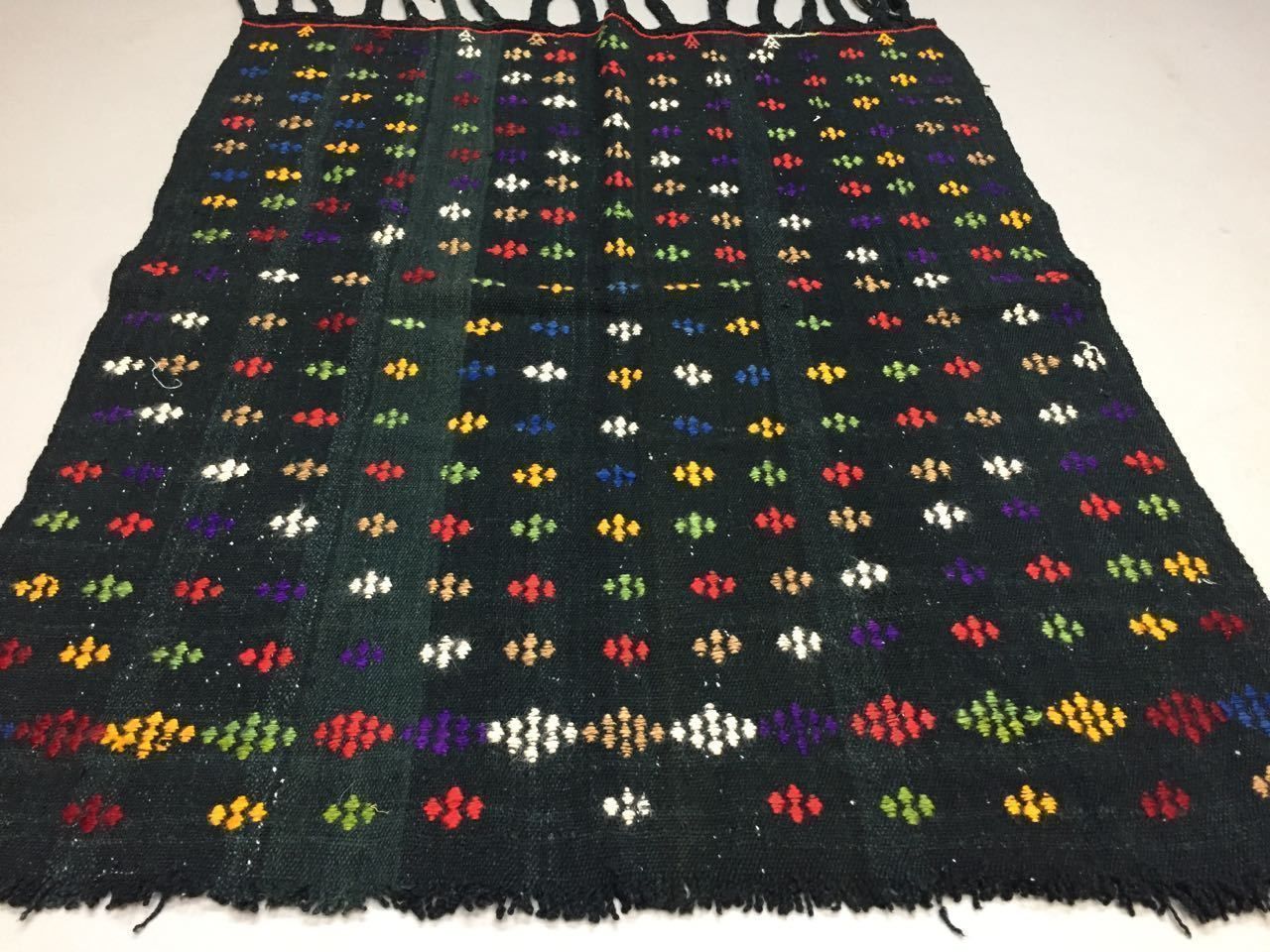 Traditional Turkish Kilim Rug 125x105cm Shabby Vintage Wool Country Home Kelim photo vinterior