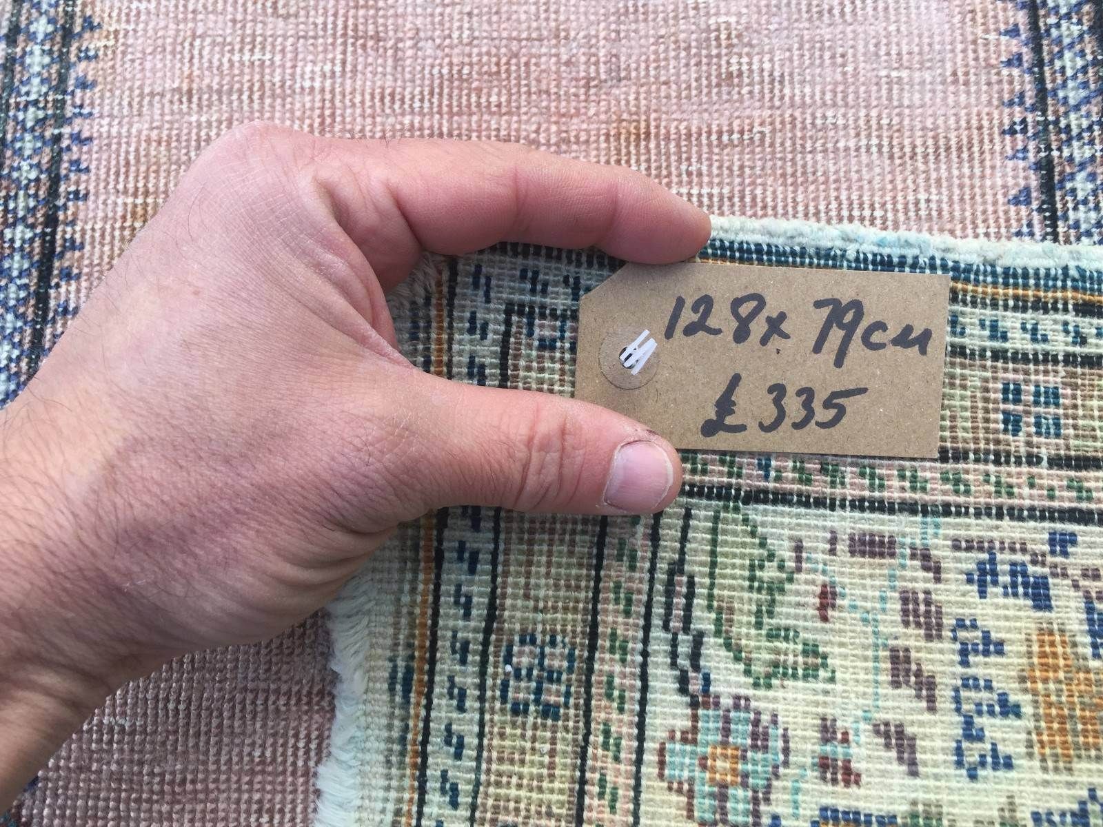 Textiles Antique Turkish Silk Rug 128x79cm Shabby, Country Home  Tribal Boho Vintage Old photo
