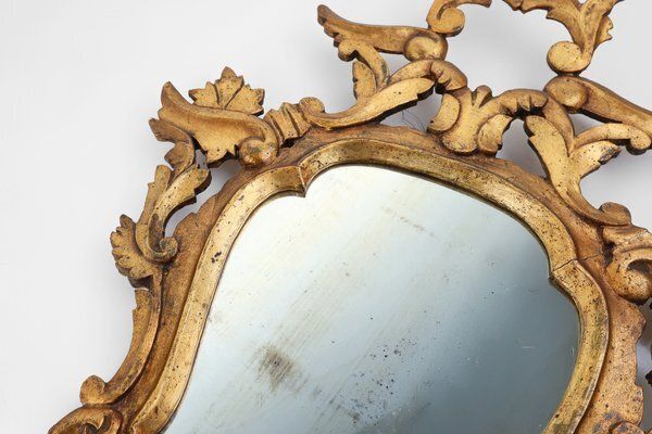 Rococo Venetian Giltwood Mirrors, Italy, 1850s, Set Of 2 photo 2993.0