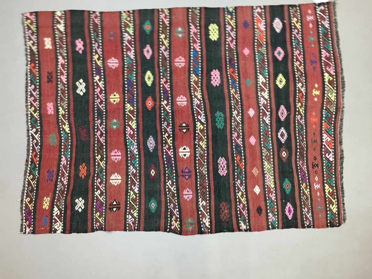 Vintage Turkish Moroccan Kilim Rug 168x121cm Kelim Shabby Chic Old Wool photo for sale