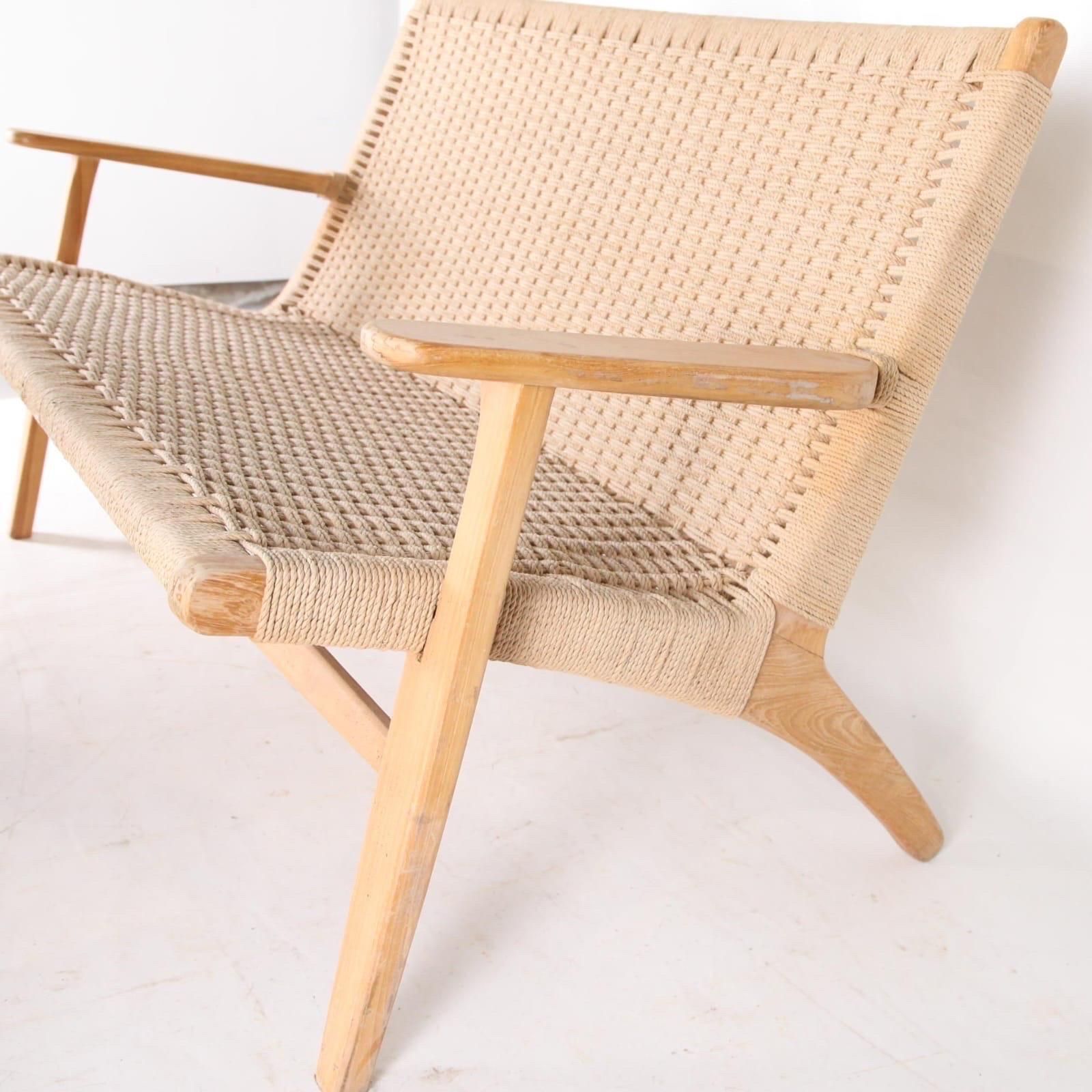 Braided Rope And Wood Lounge Set photo for sale