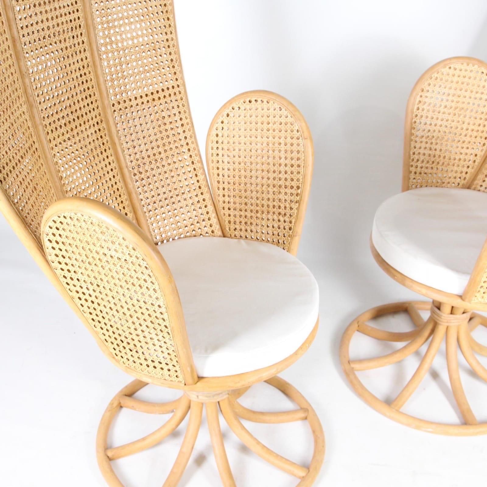 Pair Of Rattan And Caning Armchairs photo vinterior