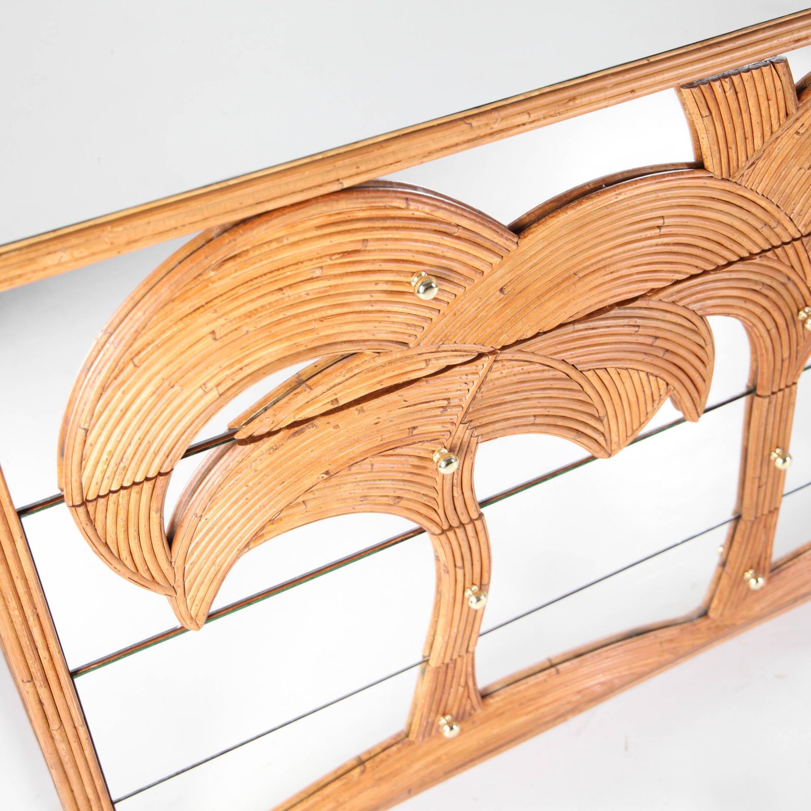 Rattan And Mirror Chest Of Drawers photo vinterior