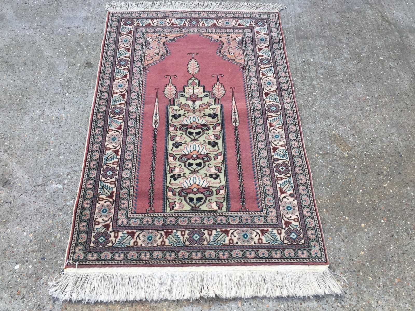 Old Turkish Rug 150x91cm Wool Hand Knotted Country Home Tribal Boho Vintage Uk