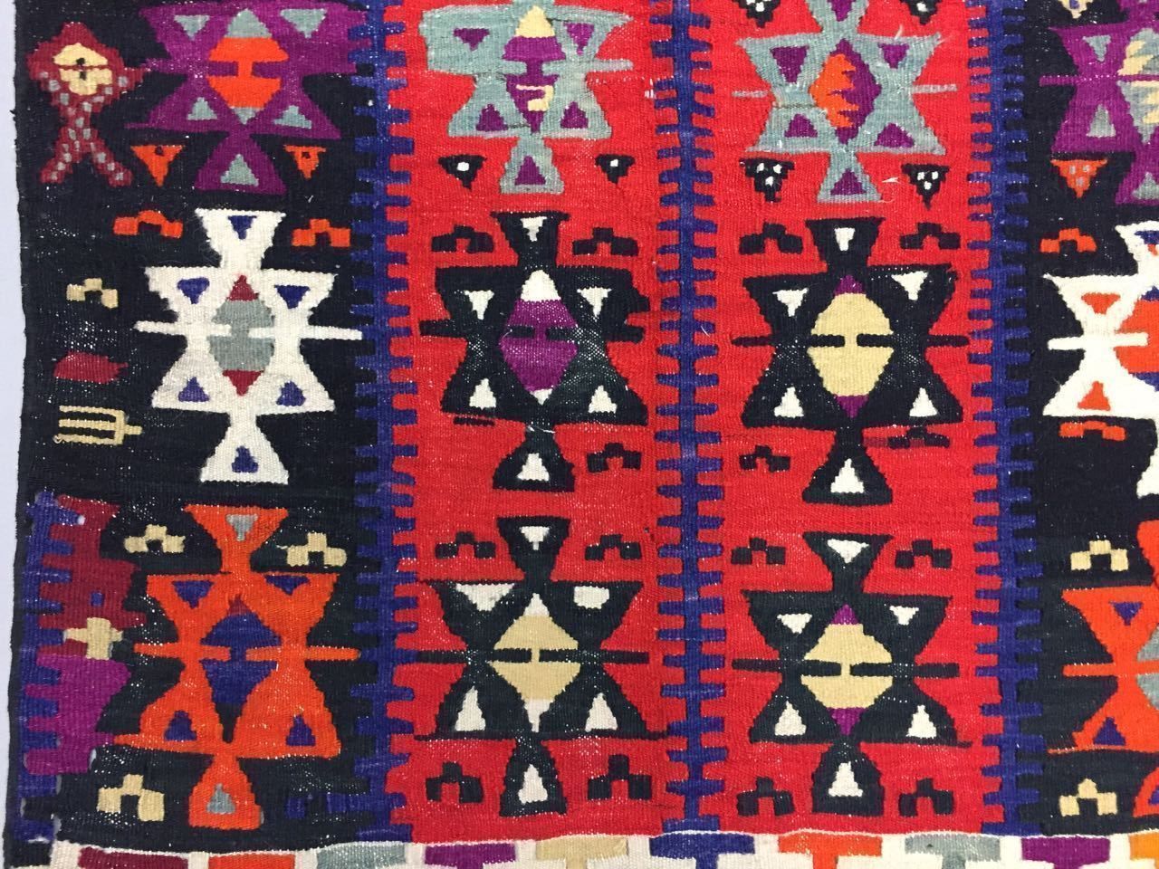 Traditional Turkish Kilim Rug 122x89cm Shabby Vintage Wool Country Home Kelim photo buy