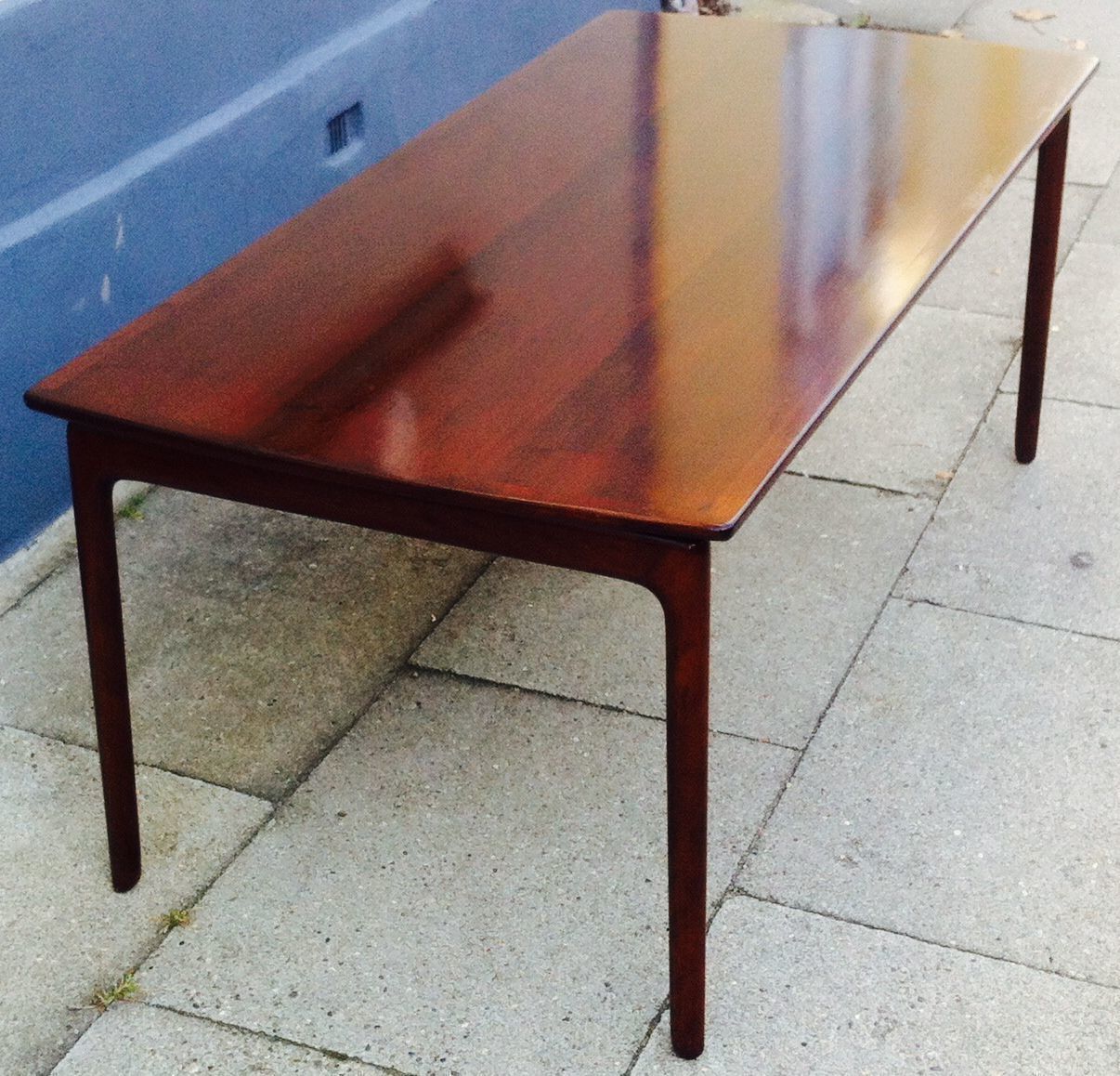 Danish Mahogony Coffee Table With Floating Top By Ole Wanscher For P. Jeppesen, 1960s
