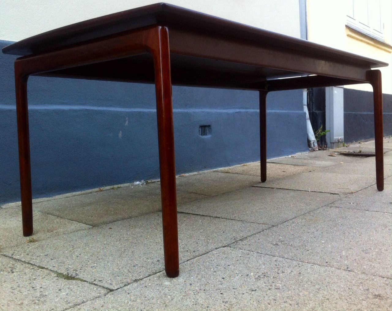 Danish Mahogony Coffee Table With Floating Top By Ole Wanscher For P. Jeppesen, 1960s photo vintage