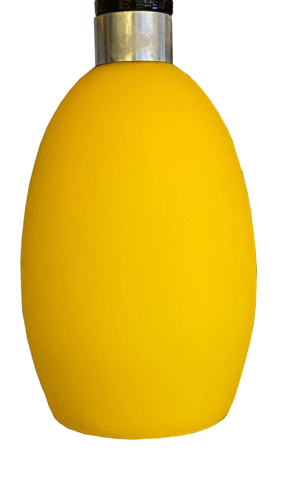 Metal Spot Monopunto Yellow Glass Chandelier, Italy, 1980s photo furniture