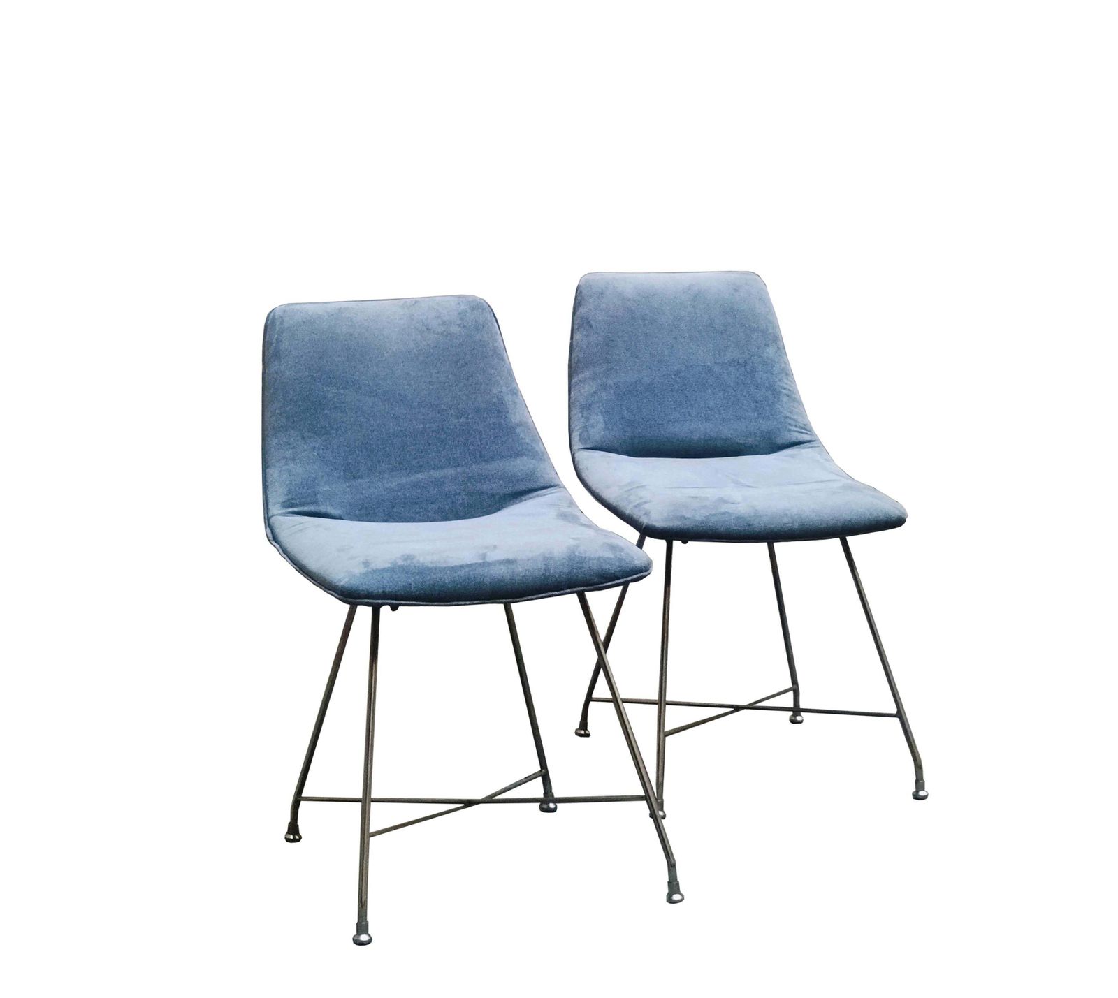 Augusto Bozzi Per Fratelli Saporiti Coppia Di Sedie "Aster" , Italia, 1960s photo Furniture