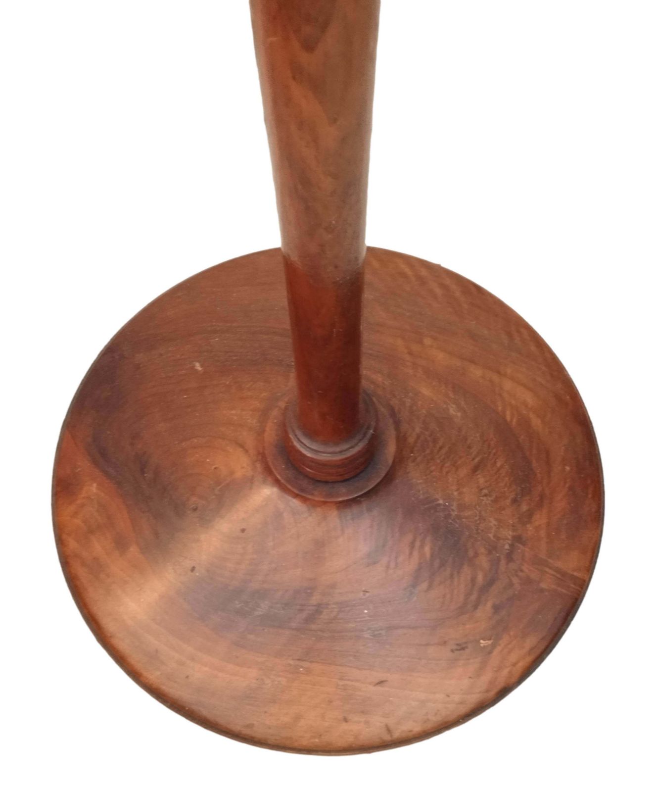 Wood Floor Lamp With Vienna Straw Lampshade, Italy 1950s photo for sale
