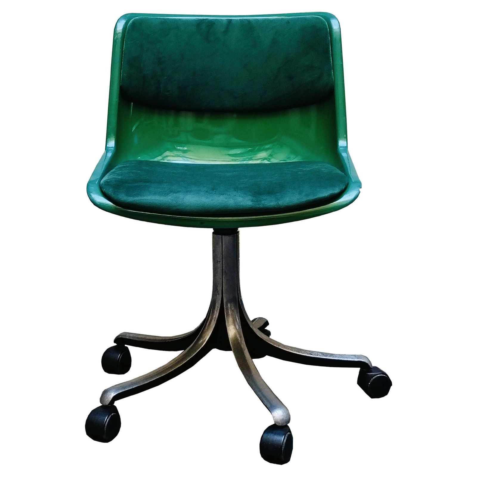 Osvaldo Borsani For Tecno Green "Modus" Office Chair, Italy 1970s