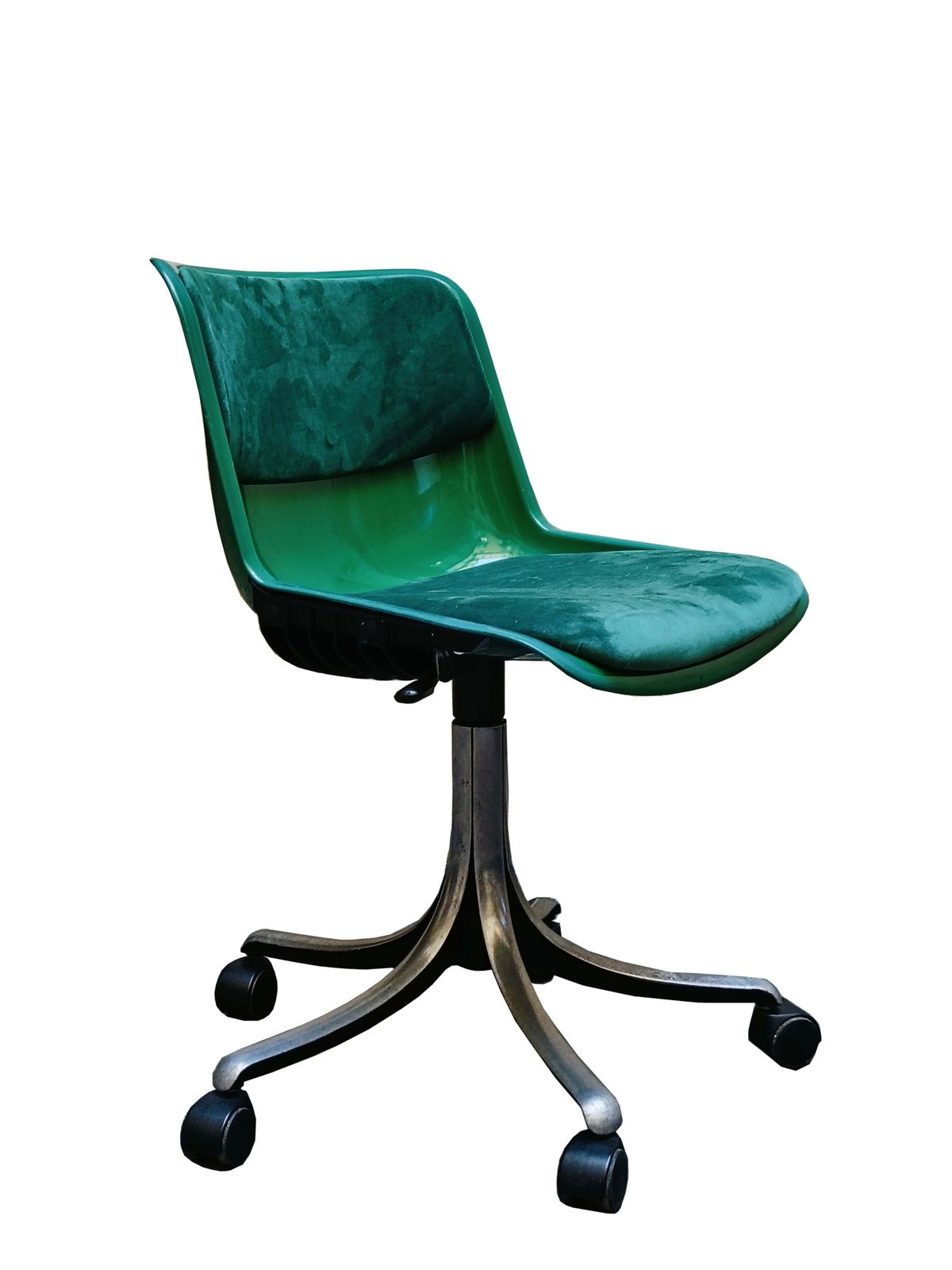 Osvaldo Borsani For Tecno Green "Modus" Office Chair, Italy 1970s photo for sale