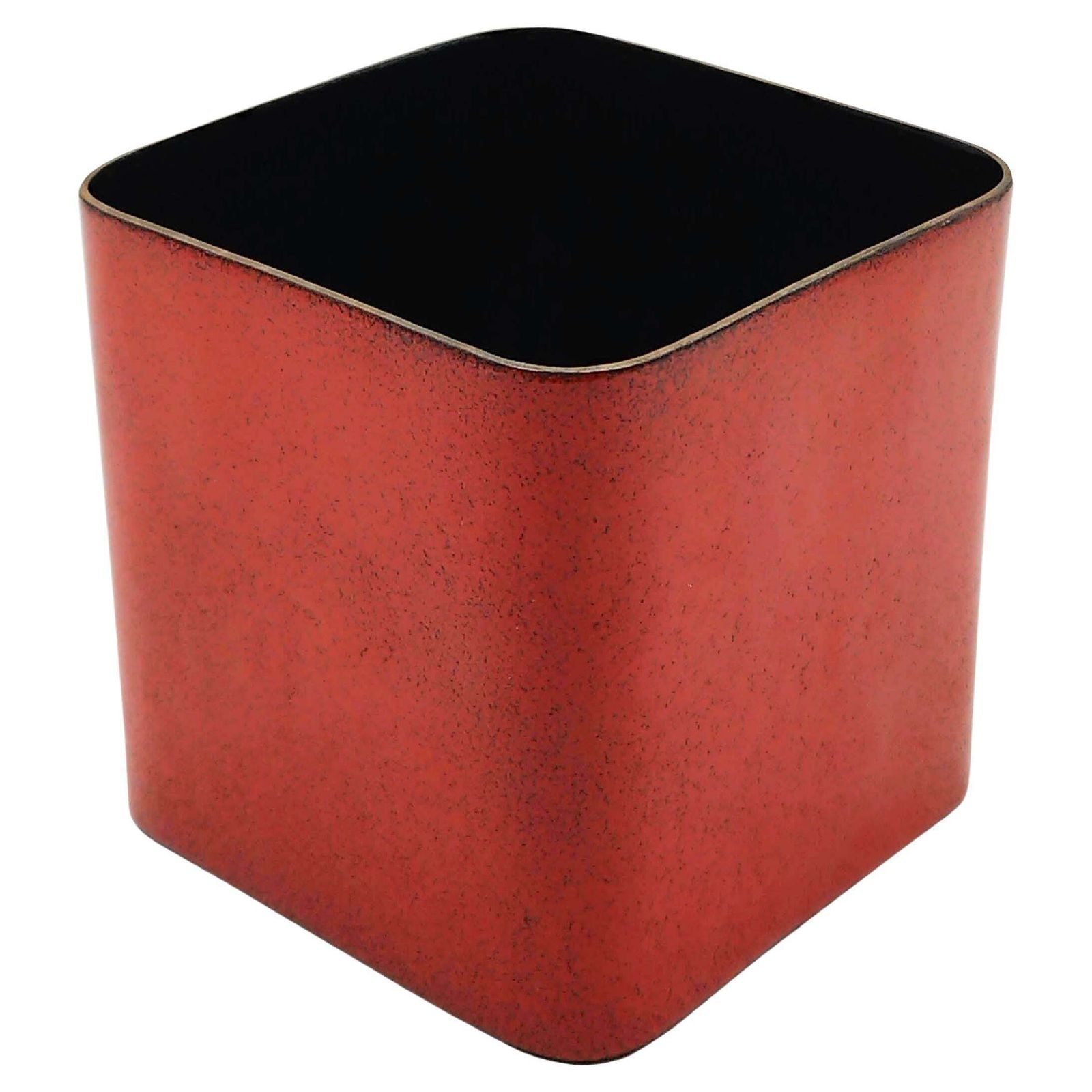 Paolo De Poli Small Enameled Copper Planter Holder, Italy 1950s