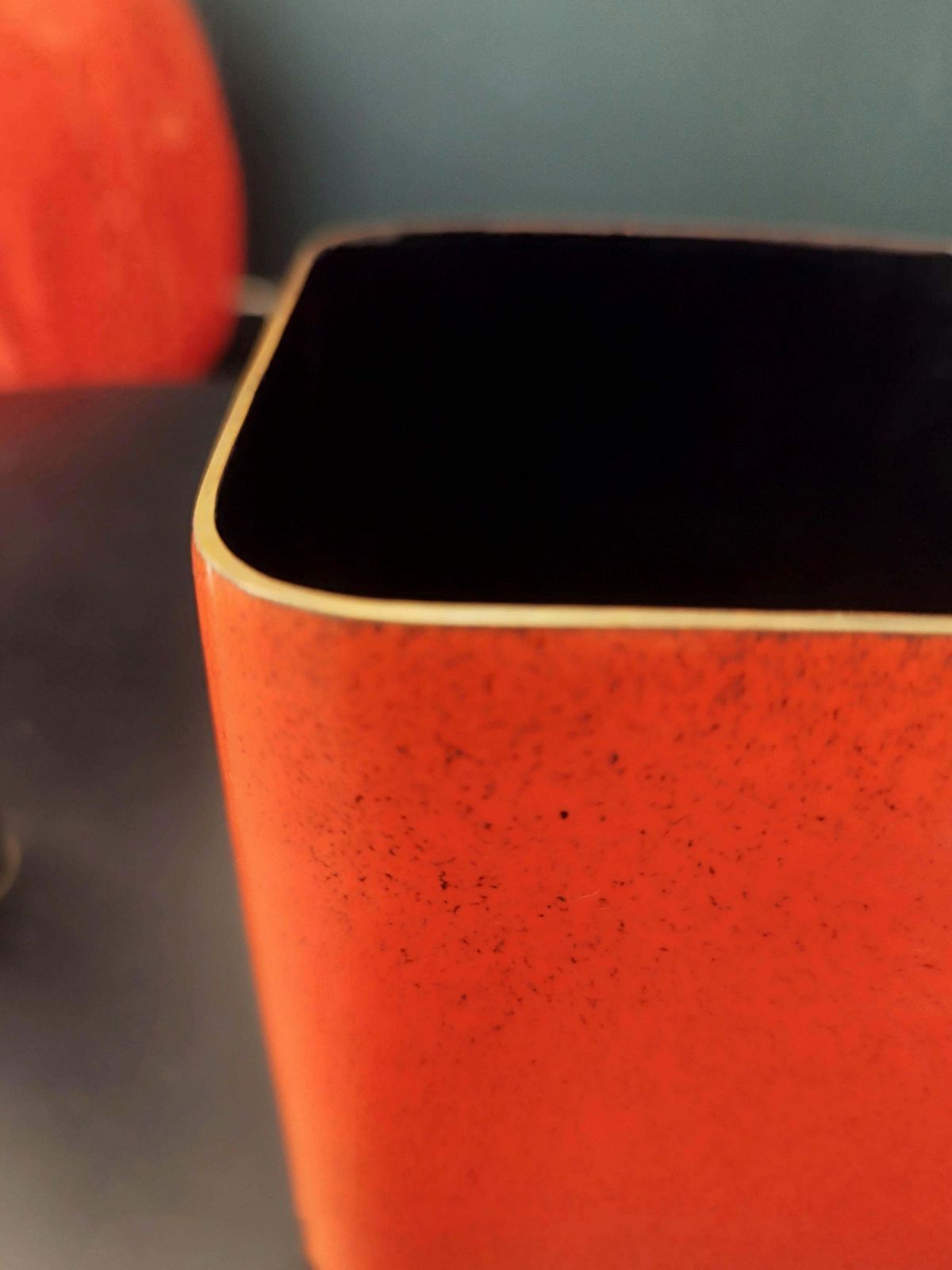Paolo De Poli Small Enameled Copper Planter Holder, Italy 1950s photo vinterior