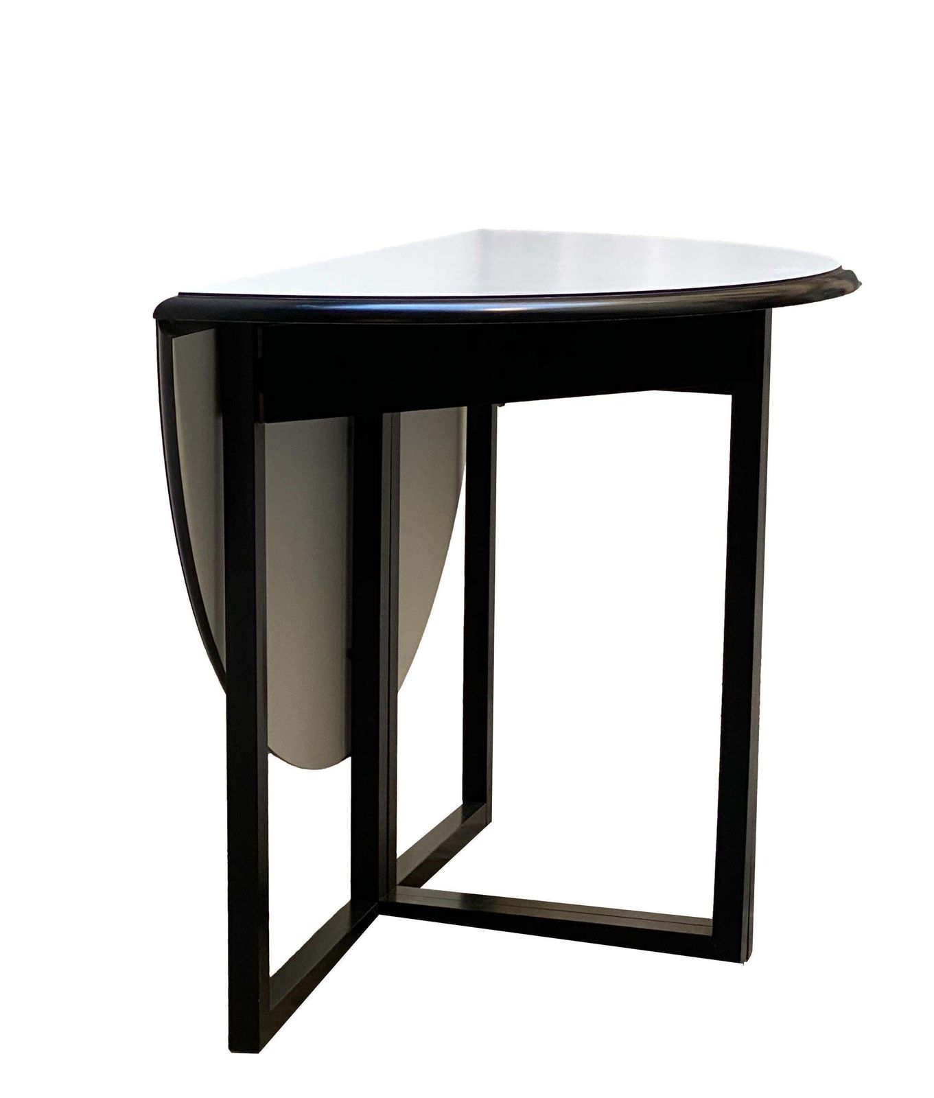 Kazuide Takahama Style Lacquered Wood Folding Round Table, Italy 1970s photo furniture