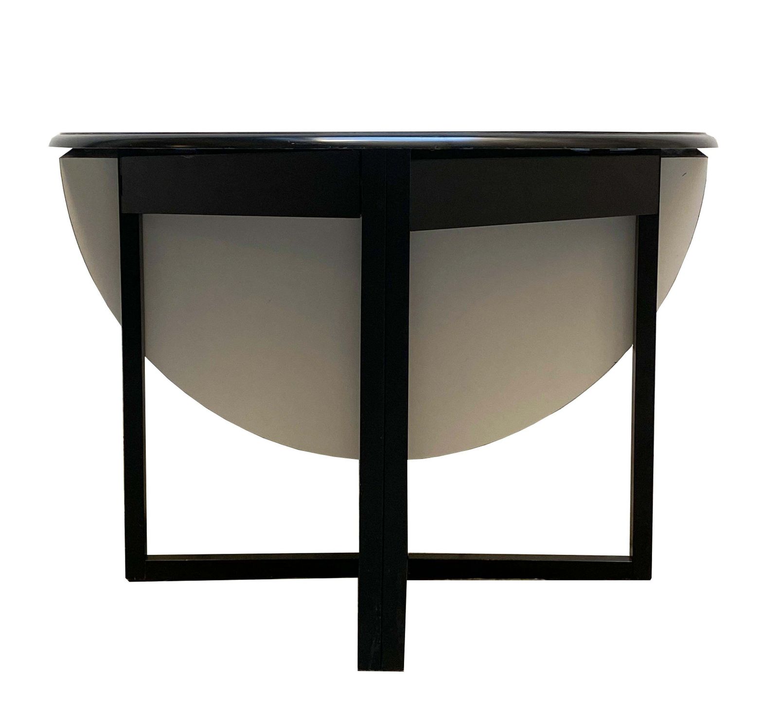 Kazuide Takahama Style Lacquered Wood Folding Round Table, Italy 1970s photo 1278.0
