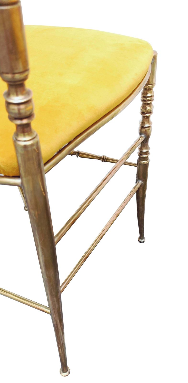 Pair Of Chiavarina Brass Chairs "3 Arches" , Italy 1950s photo buy