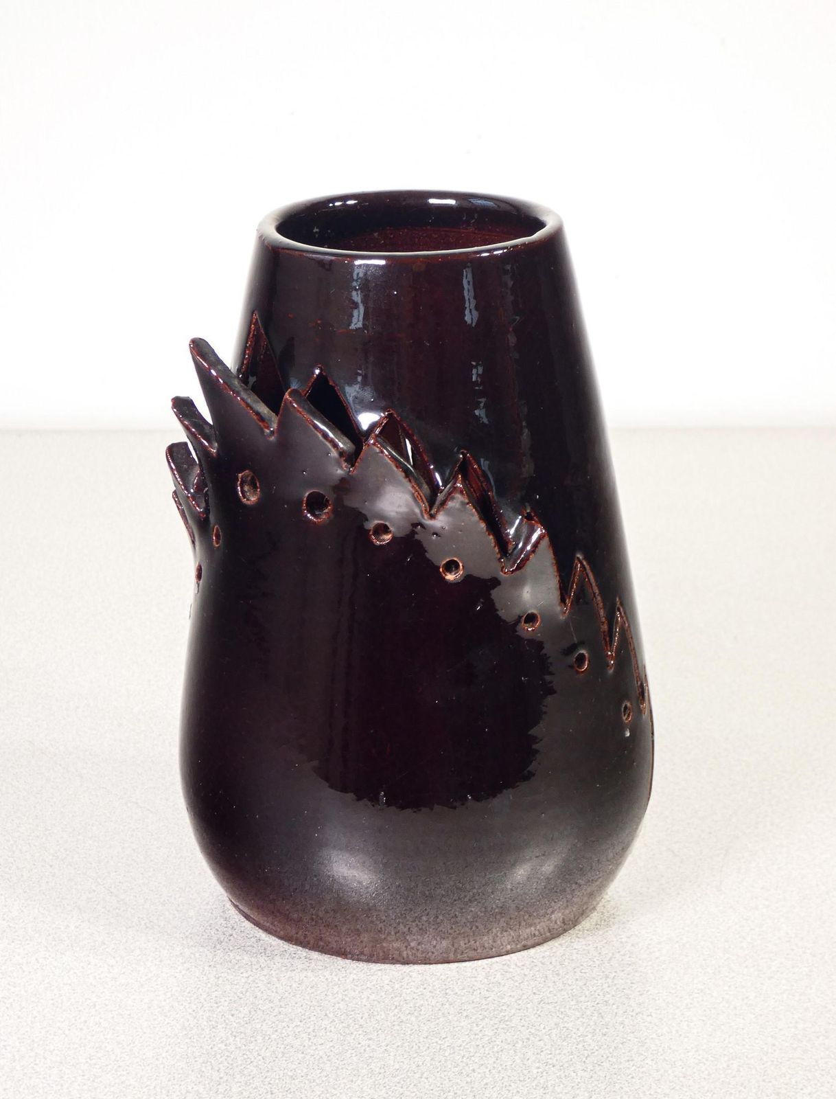 Ceramic Vase, Design Marco Silombria For G.M.A. 1903. Italy, 1996 photo vinterior