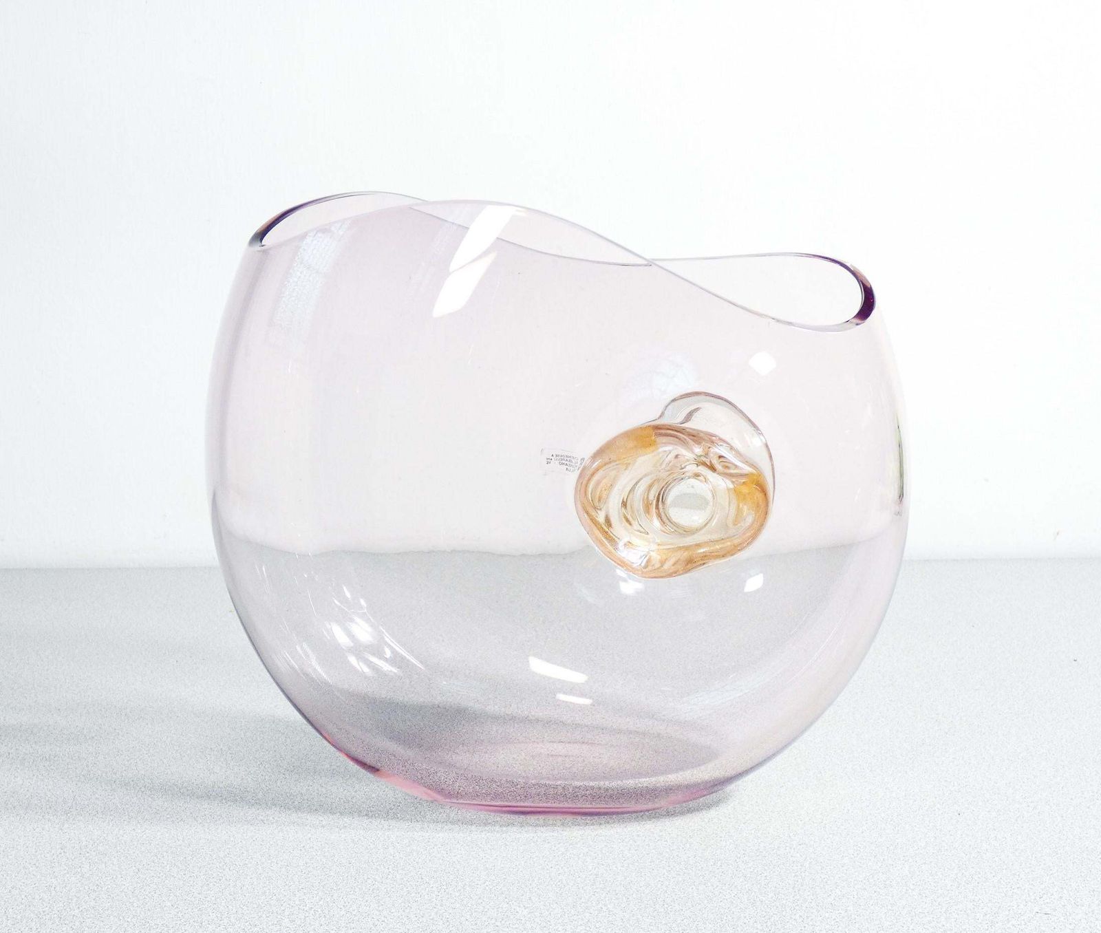 Blown Glass Vase, Design Gino Cenedese & Maurizio Albarelli. Murano, 1960s photo vinterior