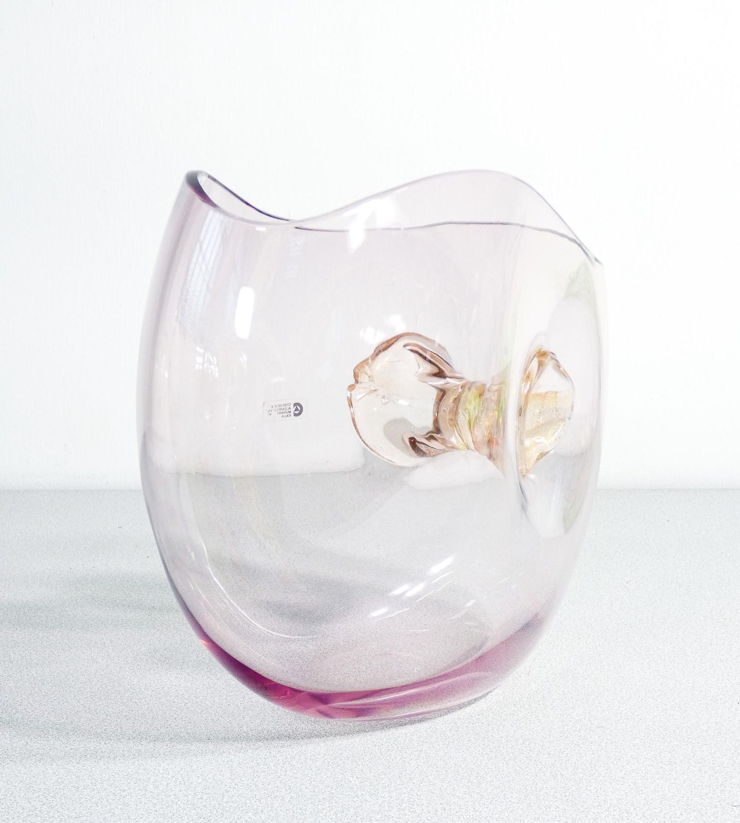 Blown Glass Vase, Design Gino Cenedese & Maurizio Albarelli. Murano, 1960s photo buy