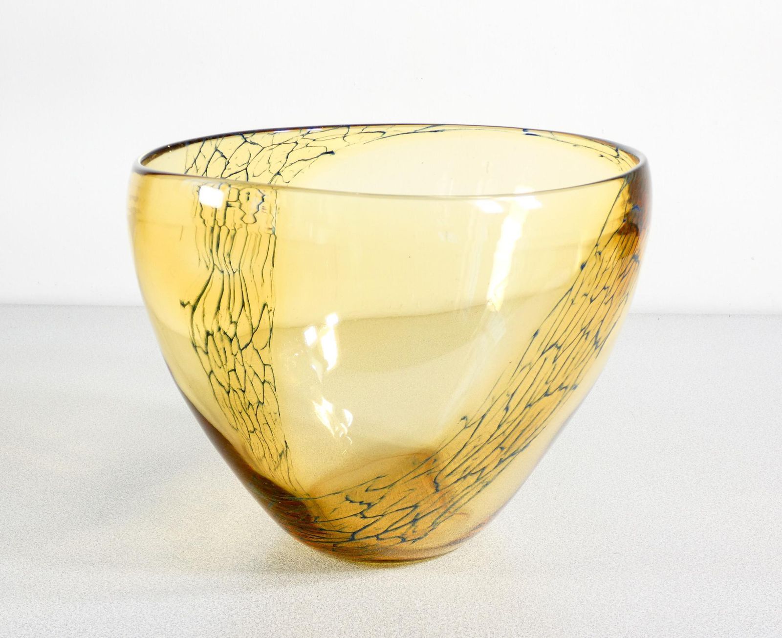 Large Vase, Cup Signed Seguso Vetri D'arte In Blown Glass. Anni 60 photo buy