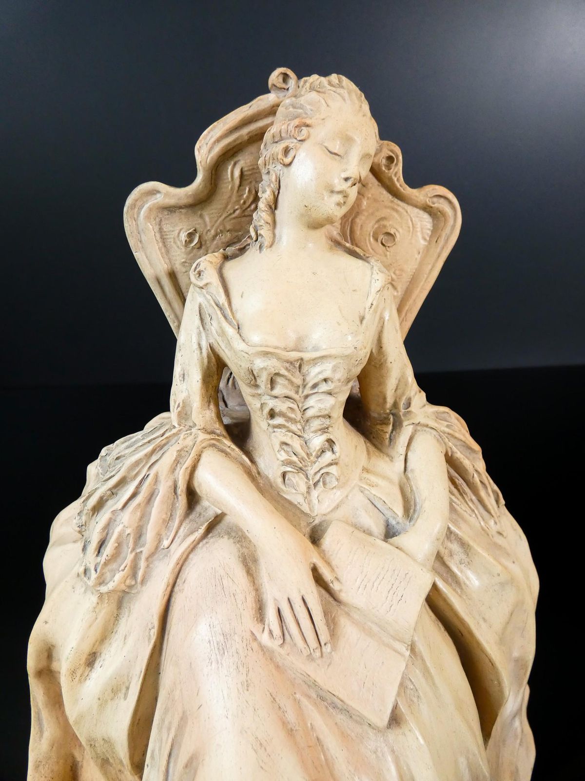 Terracotta Sculpture By Arturo Pannunzio, Sleeping Lady, Italy, 1940 photo 409.0