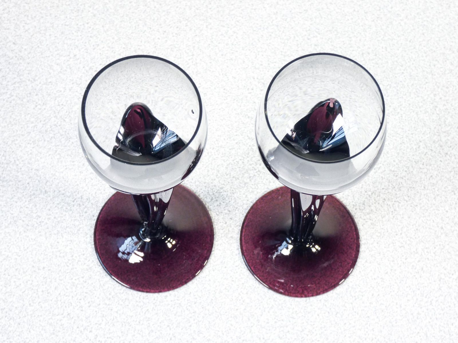 photo furniture Set Of Four Goblets, Or Candle Holders, In Blown Glass By Alicja Macocha