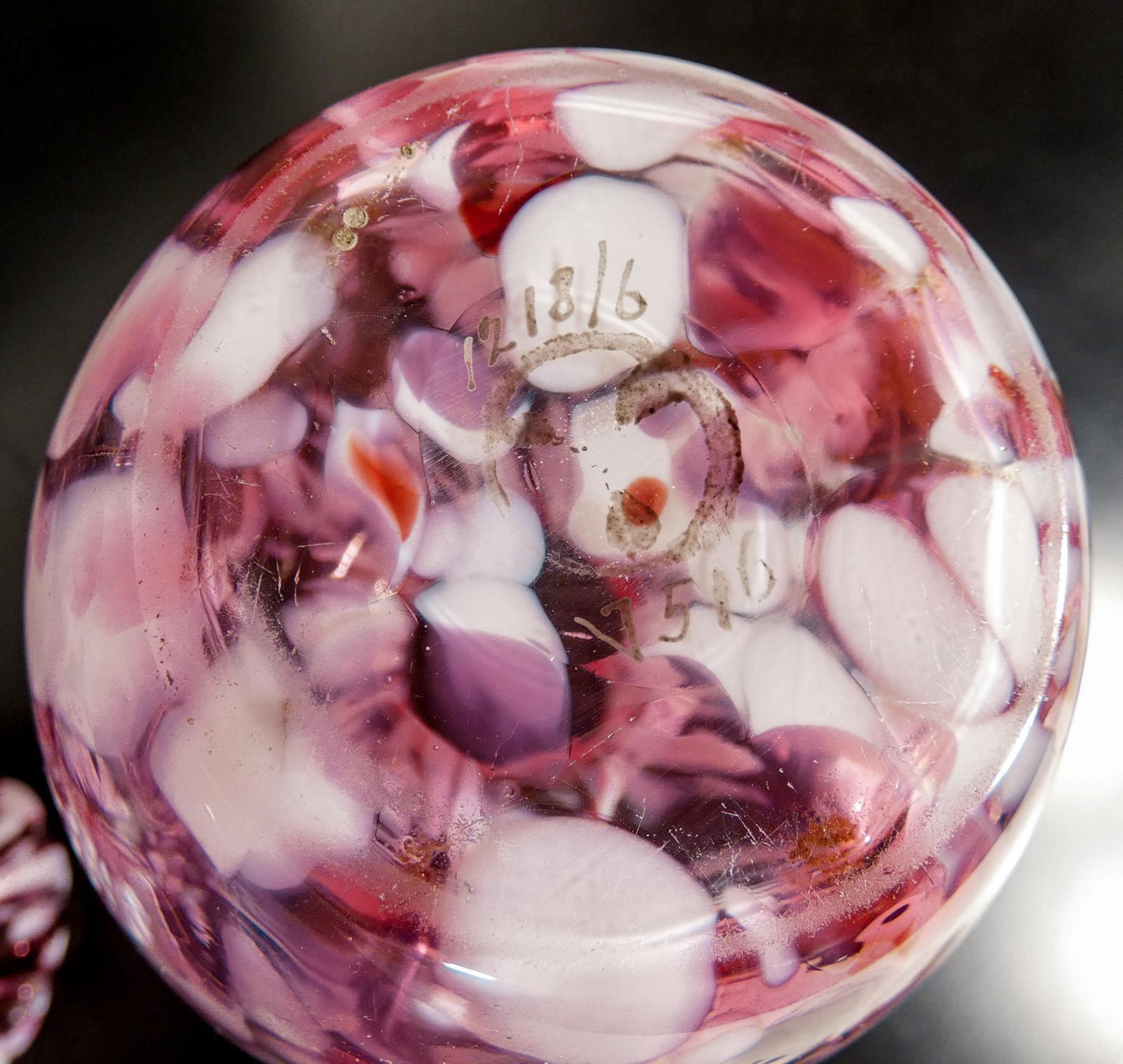 Home Decor Pair Of Blown Glass Vases, "Verrerie Saint Denis" 'Post Legras', 1800 photo
