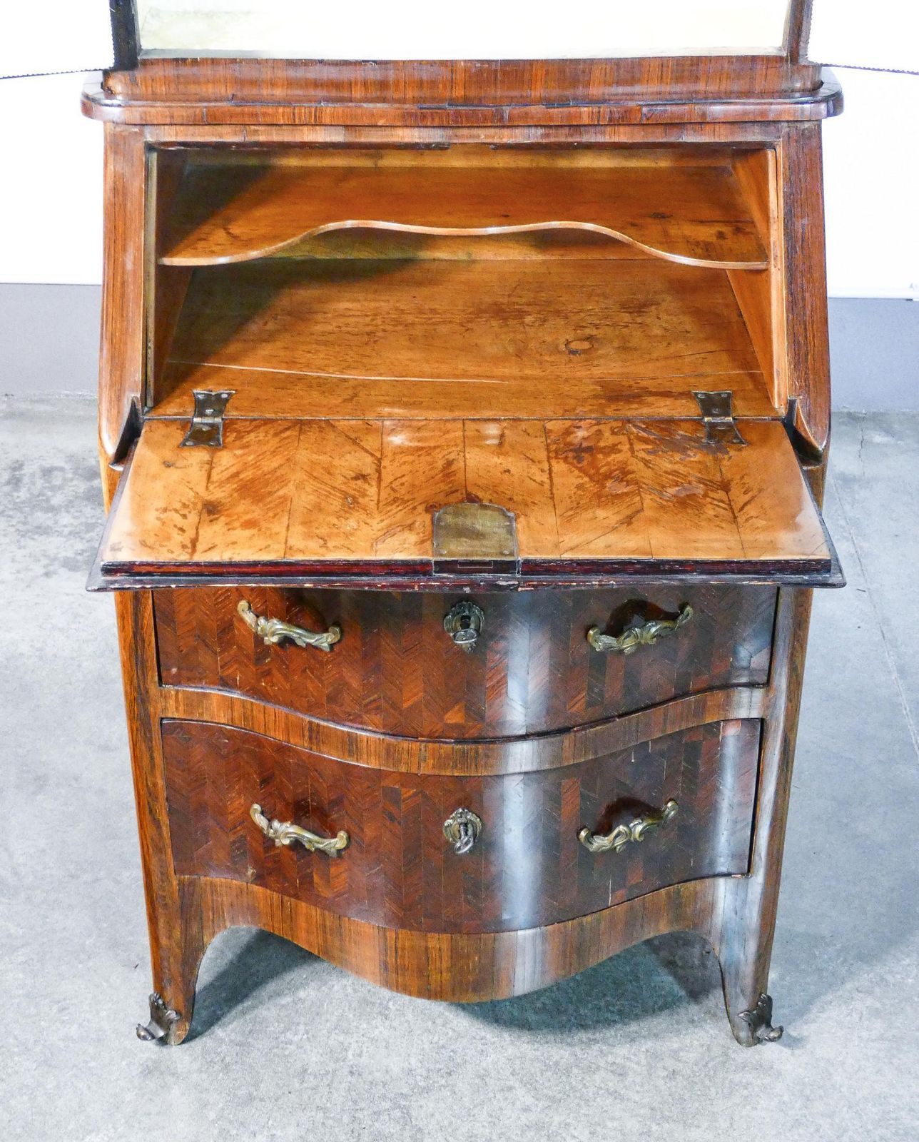 photo furniture Trumeau, Secretaire Luigi XV Originale Settecentesco