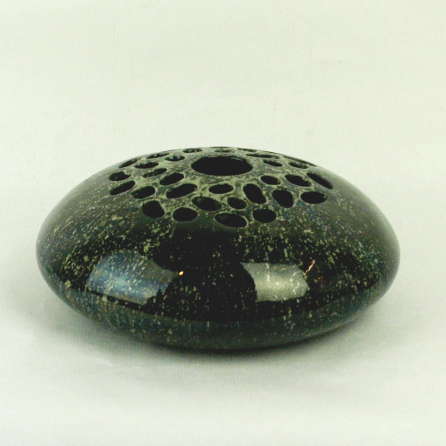 Italian Glazed Ceramic Sassi Vase Attributed To Renato Bassoli photo furniture